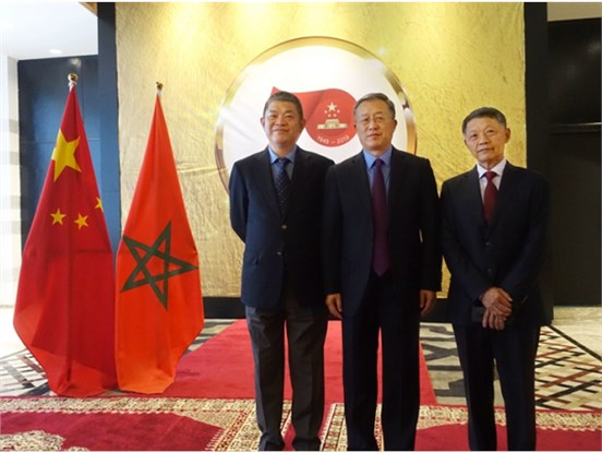 天舟文化董事长肖志鸿出席驻摩洛哥使馆国庆70周年招待会